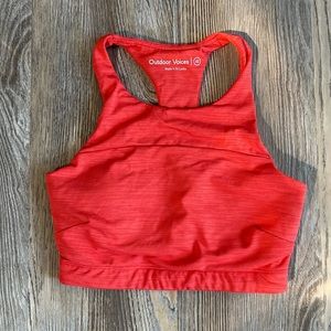 Outdoor Voices Crop Tank Bra XS Red